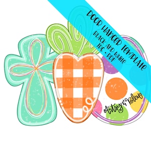 Door Hanger TEMPLATE: Peace Love Easter