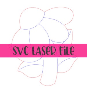 SVG Laserdatei: Große Blume