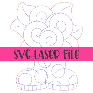 SVG Laser File: Rainboots