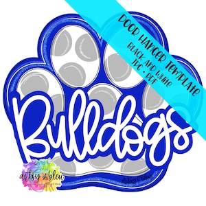 MODELLO Appendino per porta: impronta di zampa di bulldog