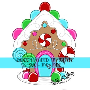 TEMPLATE Door Hanger: Gingerbread House