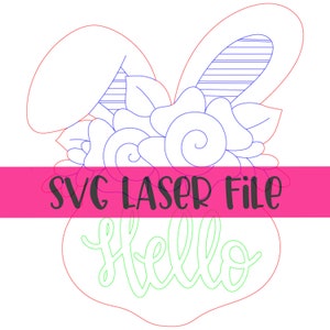 SVG Laser File: Hello Bunny