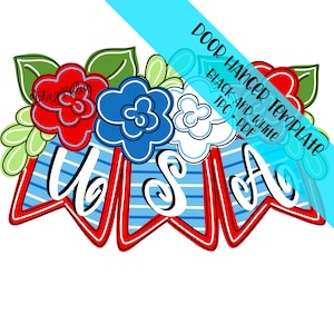 TEMPLATE Door Hanger: USA Banner