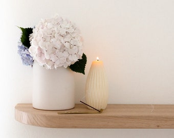 Curved Floating Shelf in Tasmanian Oak