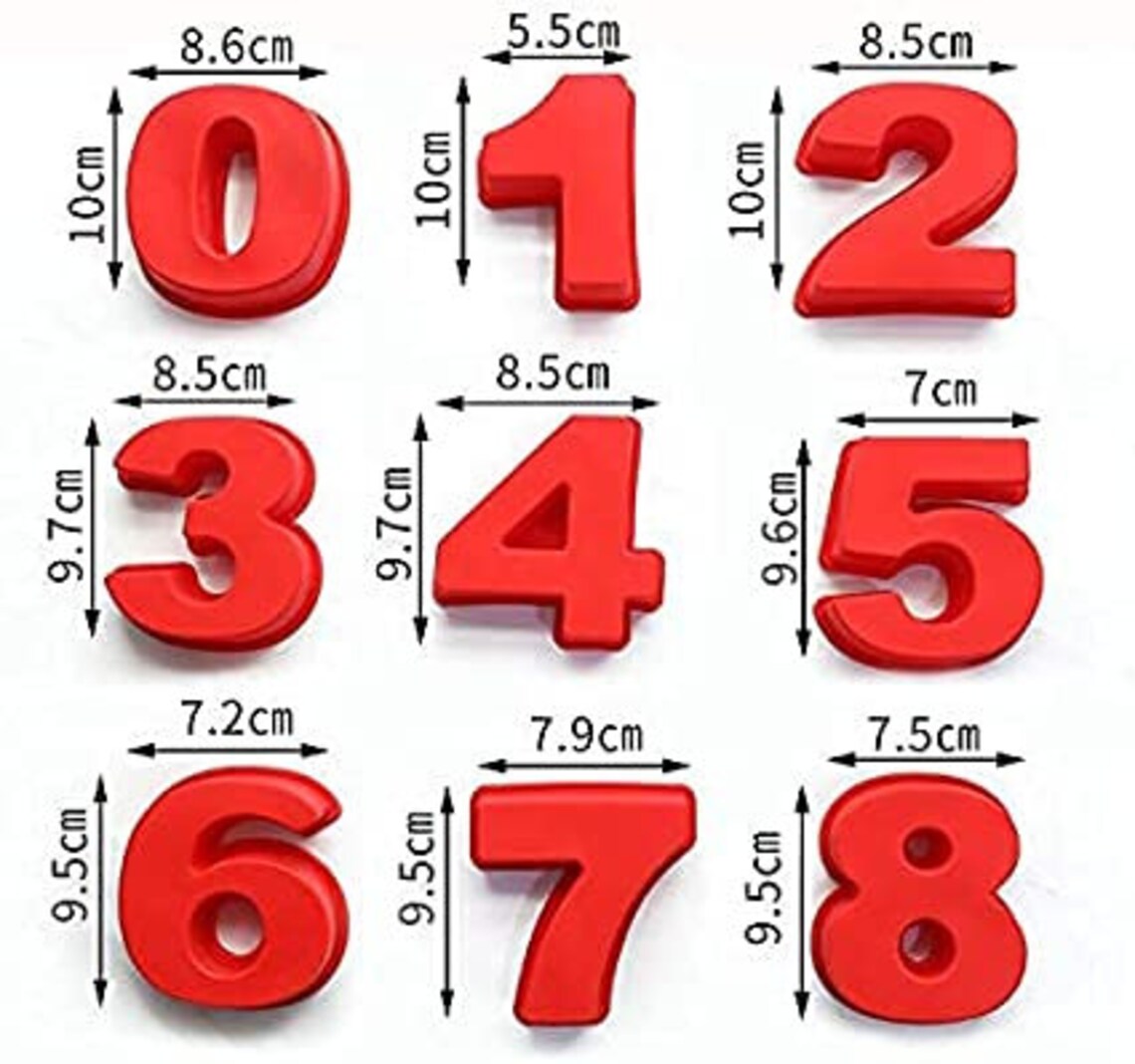 Large Crayon Numbers Number Crayons for Kids Customized Etsy