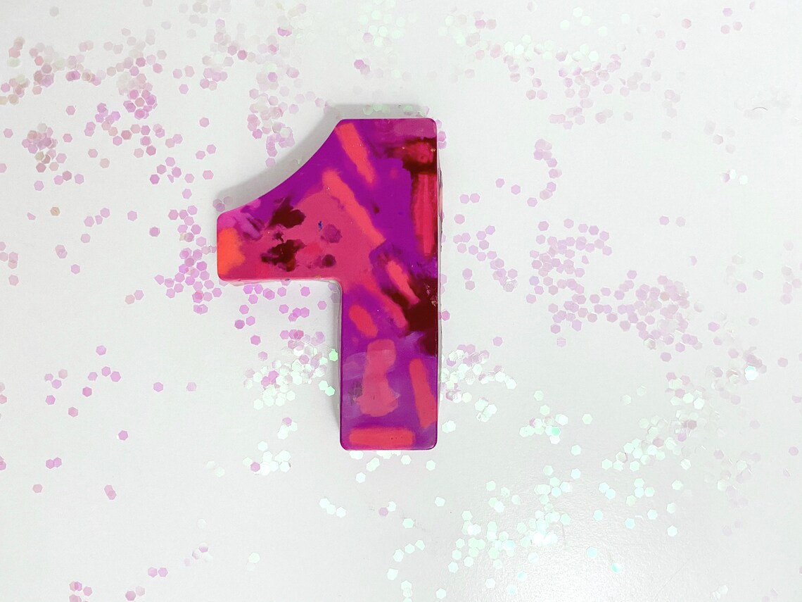 Large Crayon Numbers Number Crayons for Kids Customized Etsy