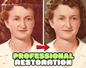 Professional Photo Restoration & Colorization Services, Full Color Conversion, Scratch Repair, Dust Removal and More