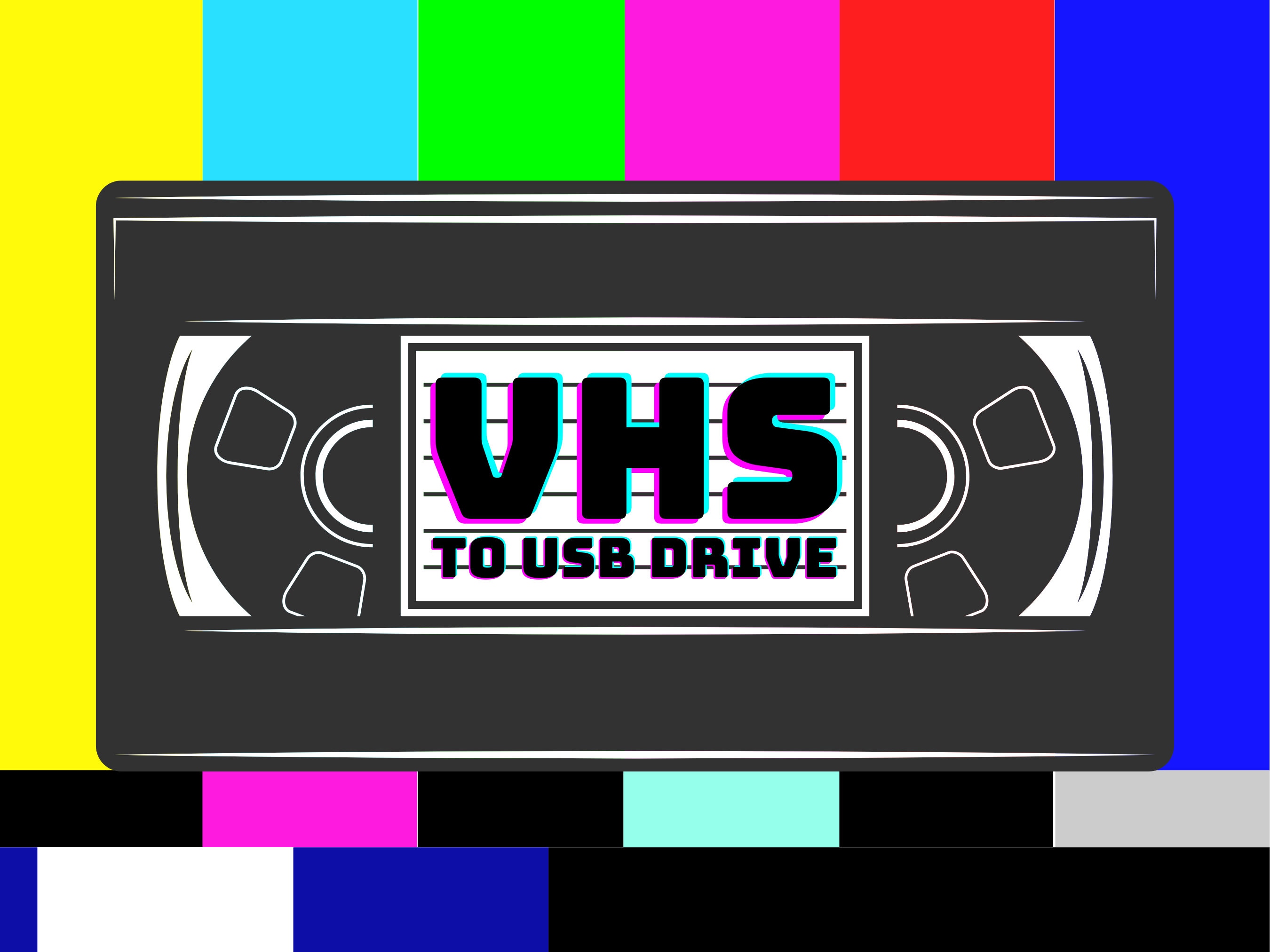 VHS to USB Flash Drive Home Movies Video Digital Conversion Fast Delivery, Professional Service
