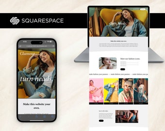 Modello per siti web Squarespace 7.1: Moda, Influencer, Fotografo (prova gratuita di 6 mesi)