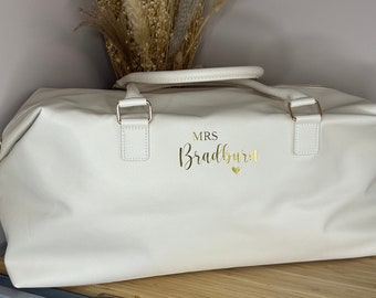 Personalised Holdall | Weekend Bag | Bride to Be Bag, Minimoon, Honeymoon, Hen Party Holdall | Hospital Bag | Mummy To Be | Overnight bag |