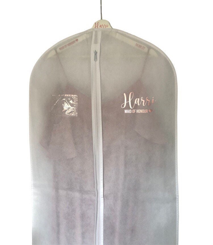 Personalised Wedding Dress Bag - Bride, Bridesmaid, Mother of the Bride -  Custom Garment Bag - Etsy