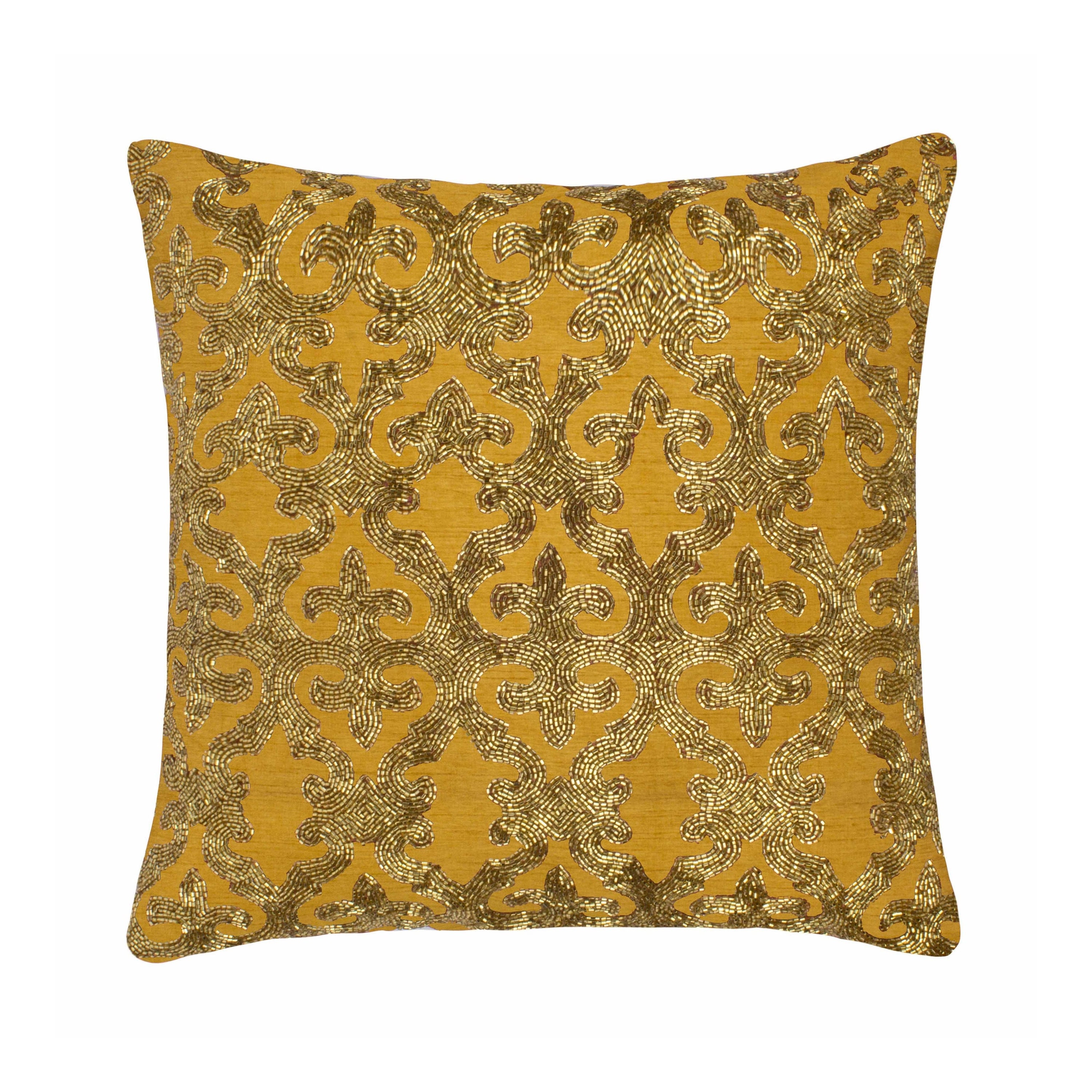 Designer 12x12 Inch Yellow Throw Pillow Cover with Etsy