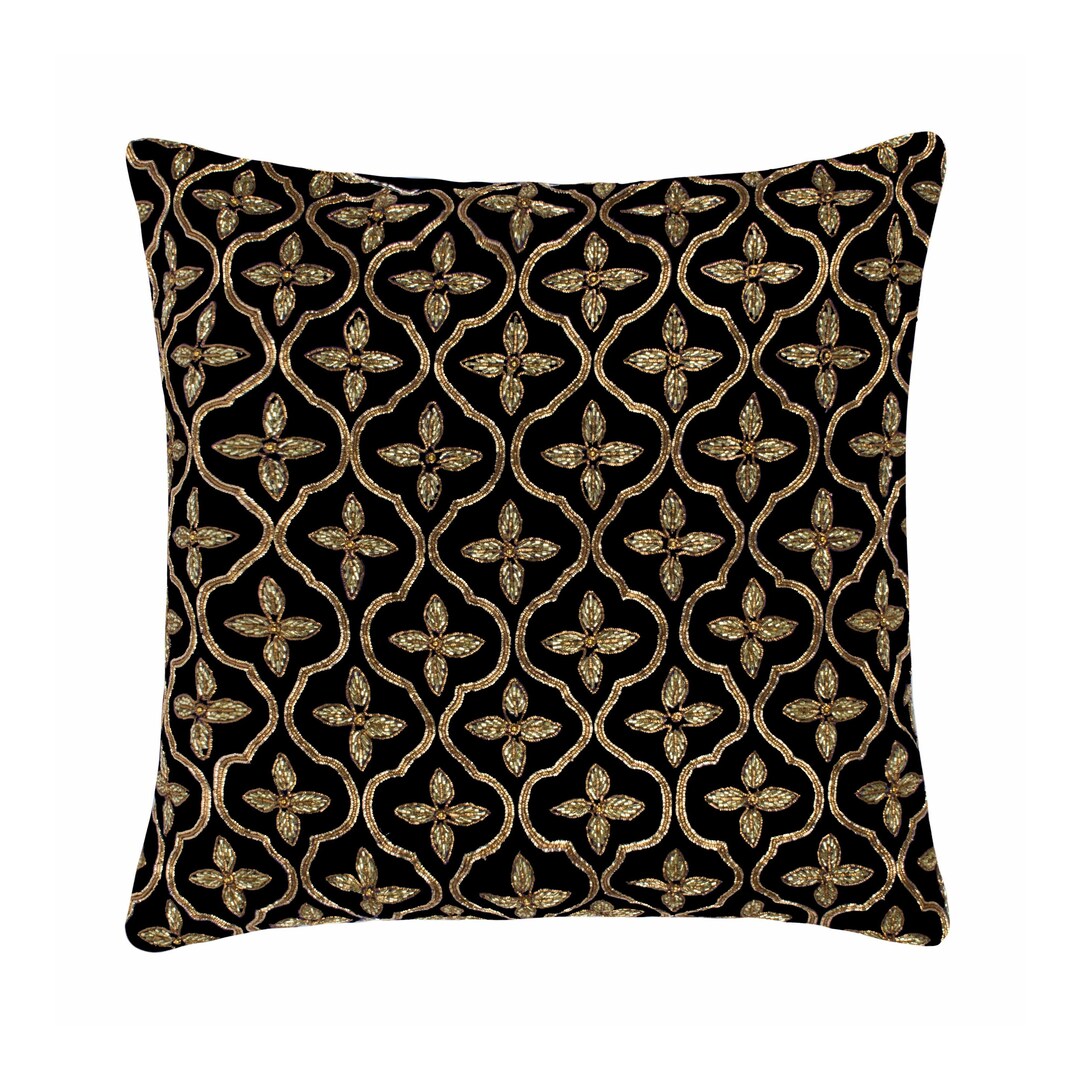 Black Designer Toss Pillow Cover for Home Decor Etsy
