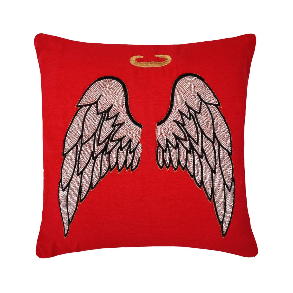 Guardian Angel Pillow Case for Couch and Bedroom Angel Wings Etsy