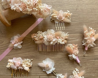 Collection WEDDING NUDE accessories dried flowers wedding