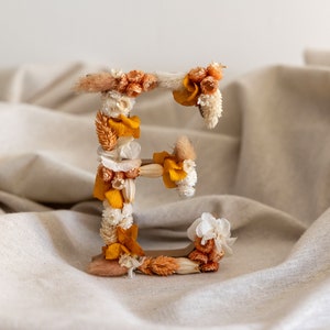 Carta de flores secas (decoración infantil, boda, bautizo, hogar, etc.)