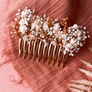 Dried flower comb MILAN collection, combs, buttonholes, wedding accessories and other events...