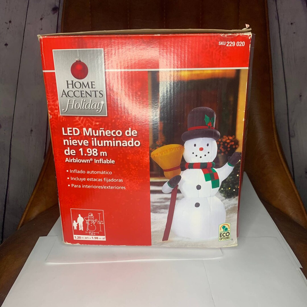 Home Accents Holiday 6.5 Ft. LED Lighted Airblown Inflatable Yard