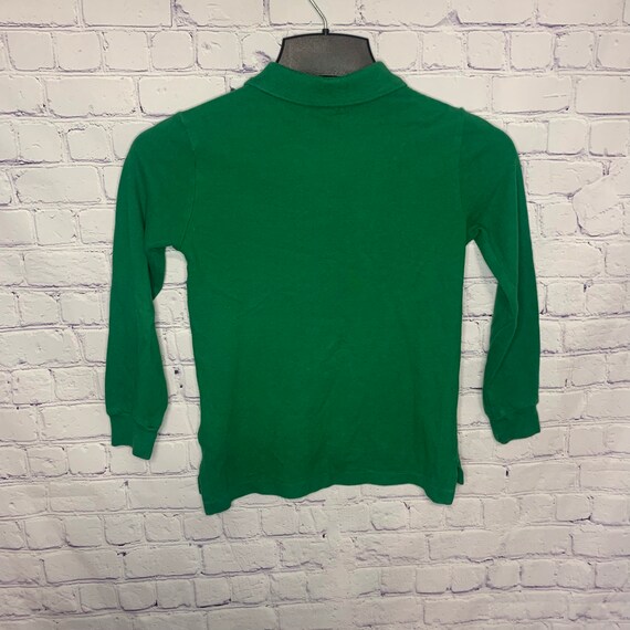 Vintage Polo Ralph Lauren Boys Green Long Sleeve … - image 2