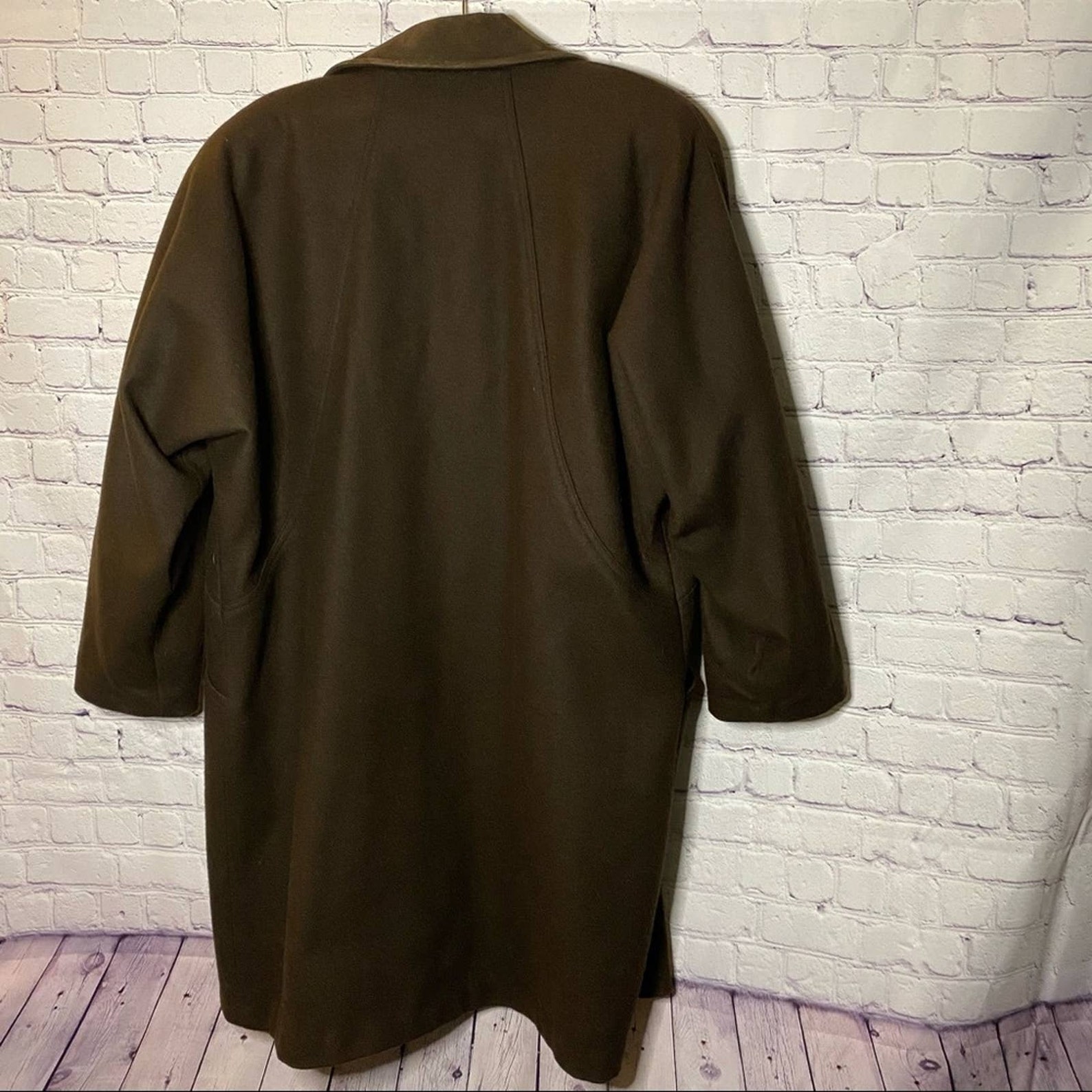 Jofeld Wool Vintage Brown Oversized Trench Coat M | Etsy