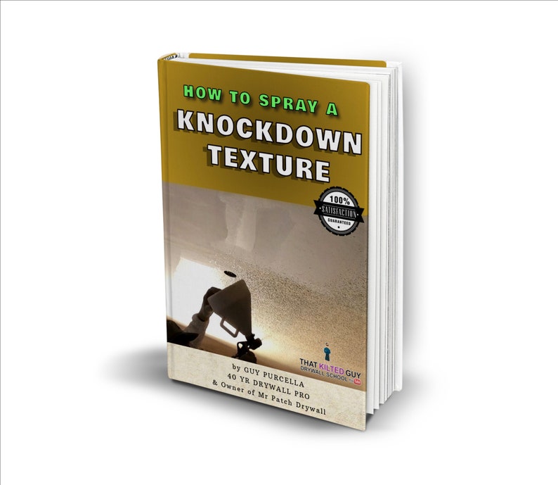 How to Spray a Drywall Knockdown Texture Digital Edition Etsy