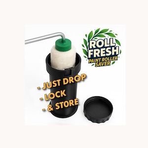 RollFresh Paint Roller Storage: Sealed, Durable & Reusable Painting Tool Saver