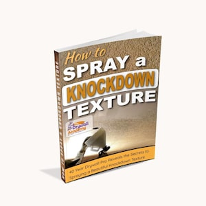 How to Spray a drywall Knockdown Texture Digital edition