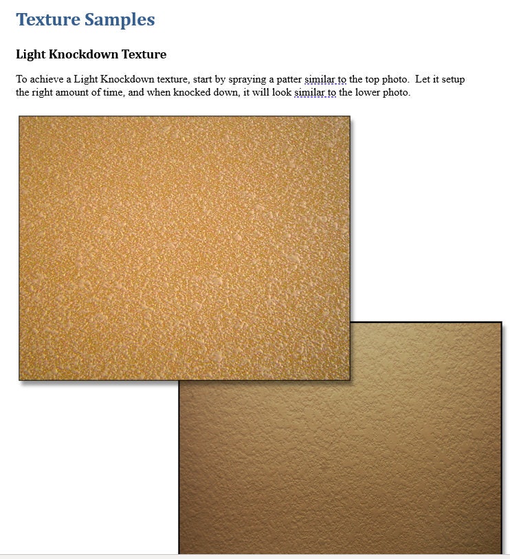 How to Spray a Drywall Knockdown Texture Digital Edition Etsy