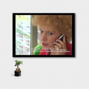 Kath und Kim &quot;Urgently Contactable by my Local Florist&quot; INSTANT DOWNLOAD Aussie Tv, Comedy, Funny, Kath Day-Knight, Kath und Kel