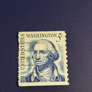 Washington 5 cent blue stamp - Etsy 日本