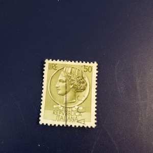 Rare Repubblica Italiana Seltene Italienische Briefmarken 1954 50 Lire Gebraucht