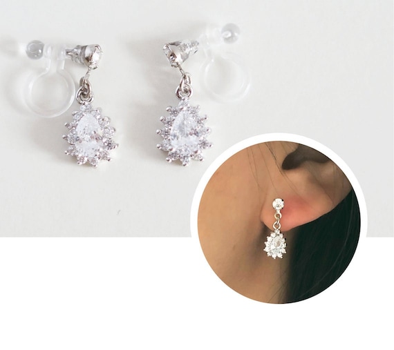 Rhinestone sale teardrop earrings