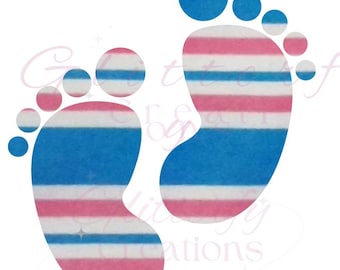Newborn baby blanket footprints png
