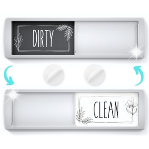 Stylish Clean Dirty Dishwasher Magnet Sign - Kitchen Decor, Housewarming Gift, Kitchen Magnet, Dish Magnet, Stocking Stuffer, Home Decor