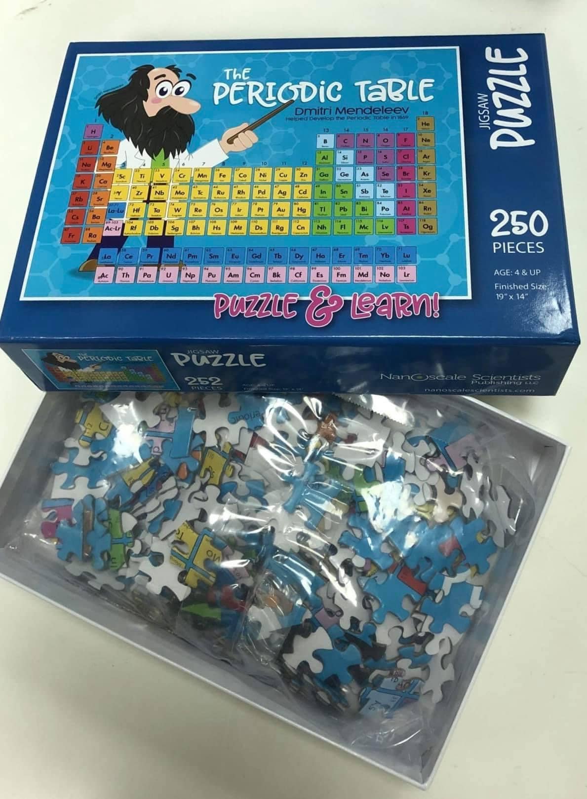 Periodic Table Jigsaw Puzzle Etsy