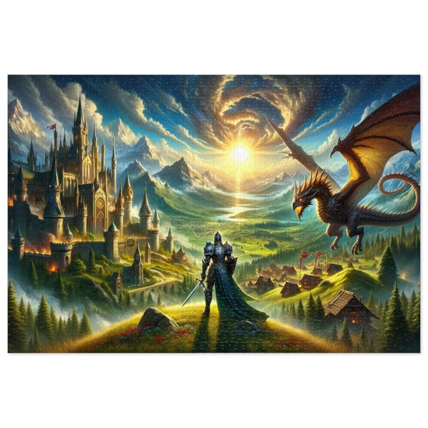 The Dragon's Flight: A Mystical Fantasy Jigsaw Puzzle