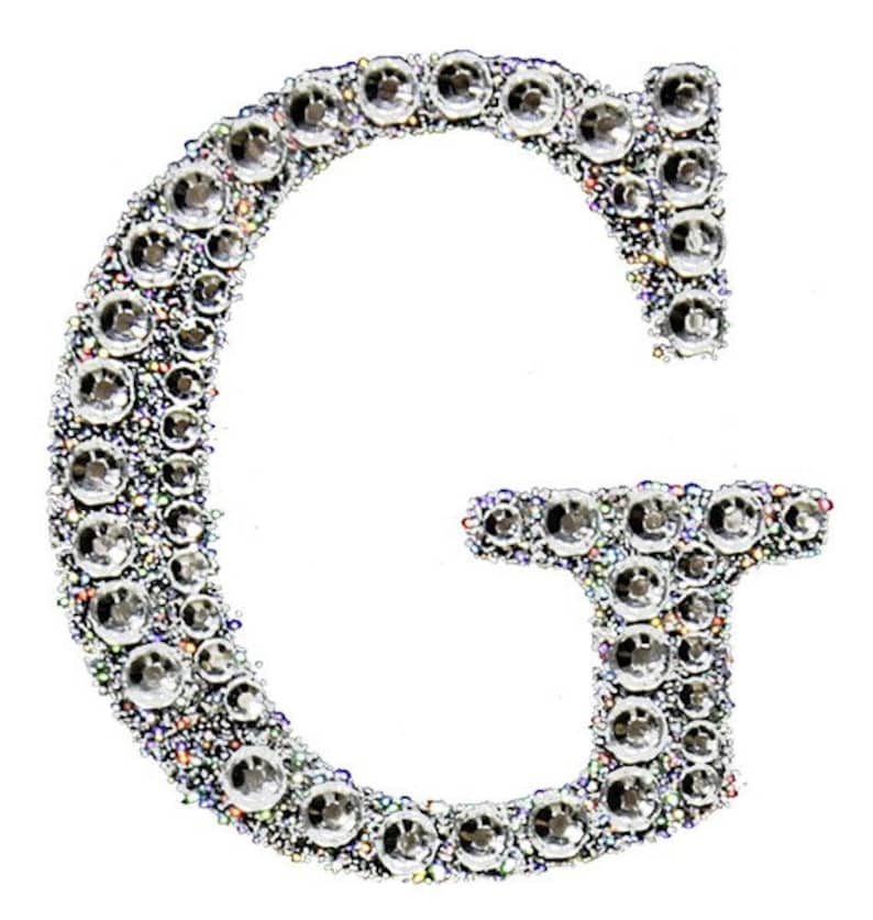 Self-adhesive 2" Rhinestone Alphabet Stickers - Lg Letters - Homecoming ...
