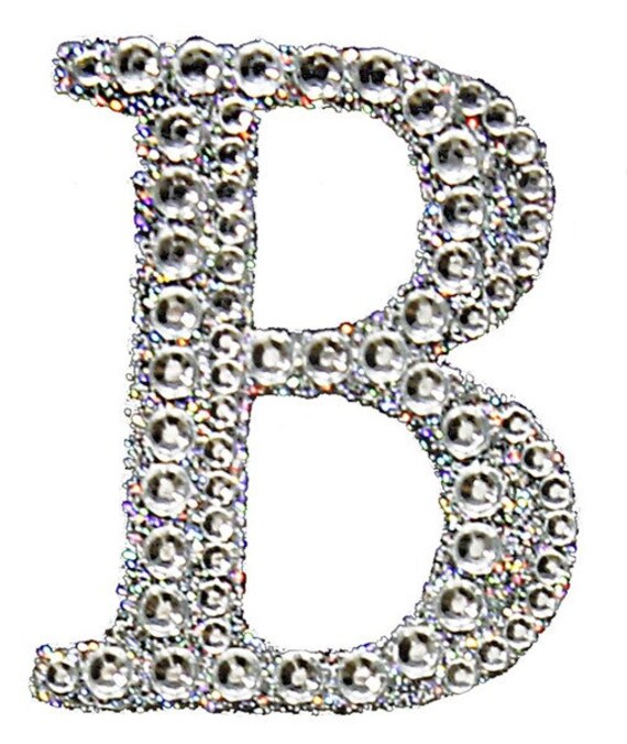 2 Silver Rhinestone Letter with Adhesive A-Z - Mum Factory Outlet™