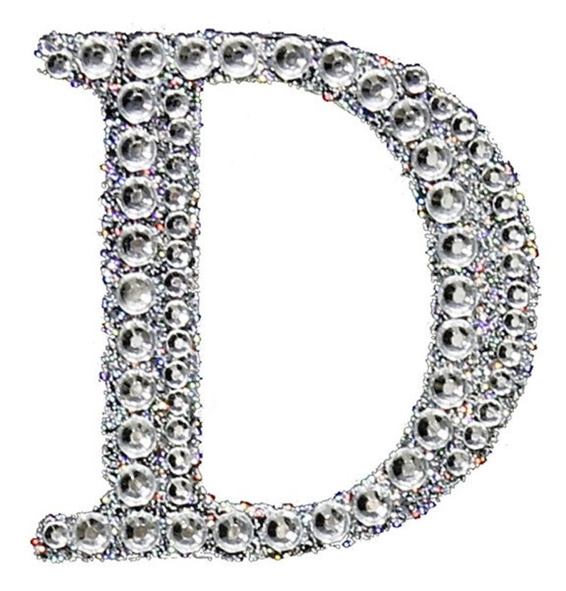 Selfadhesive 2 Rhinestone Alphabet Stickers Lg Letters Mums
