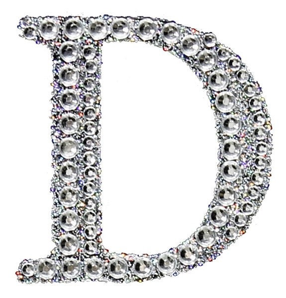Self-adhesive 2 Rhinestone Alphabet Stickers Lg Letters Homecoming Mums ...