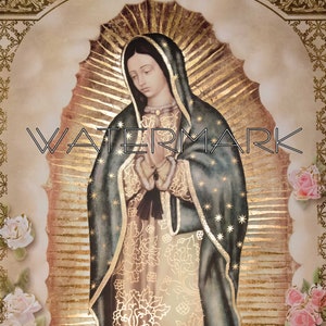 Our Lady of Guadalupe High Resolution Digital Downloads Multiple Sizes image 1