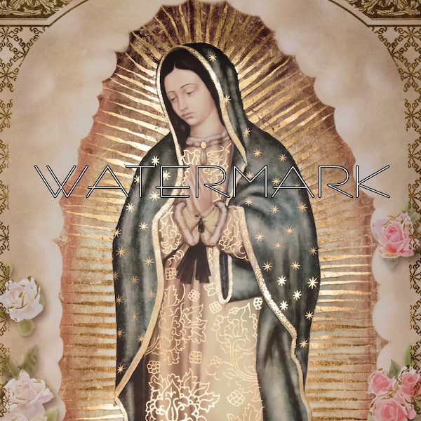 Our Lady of Guadalupe - High Resolution Digital Downloads - Multiple Sizes