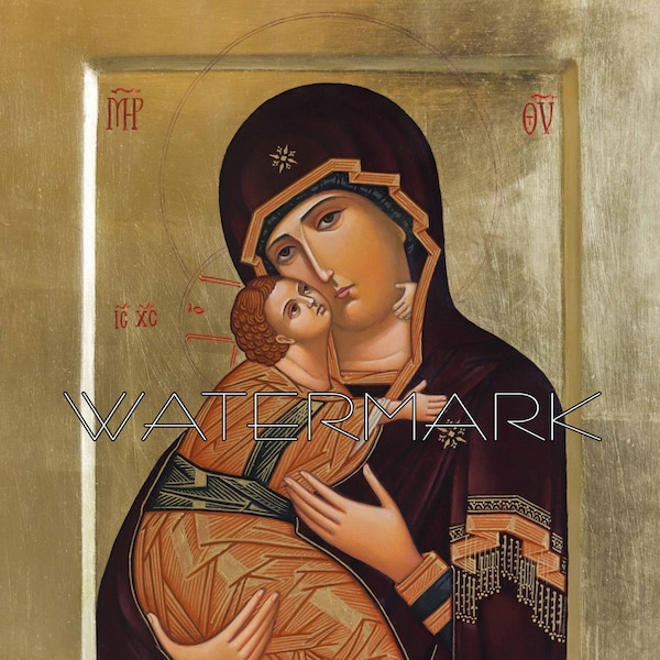 Virgin of Vladimir - Blessed Virgin Mary - Digital Download