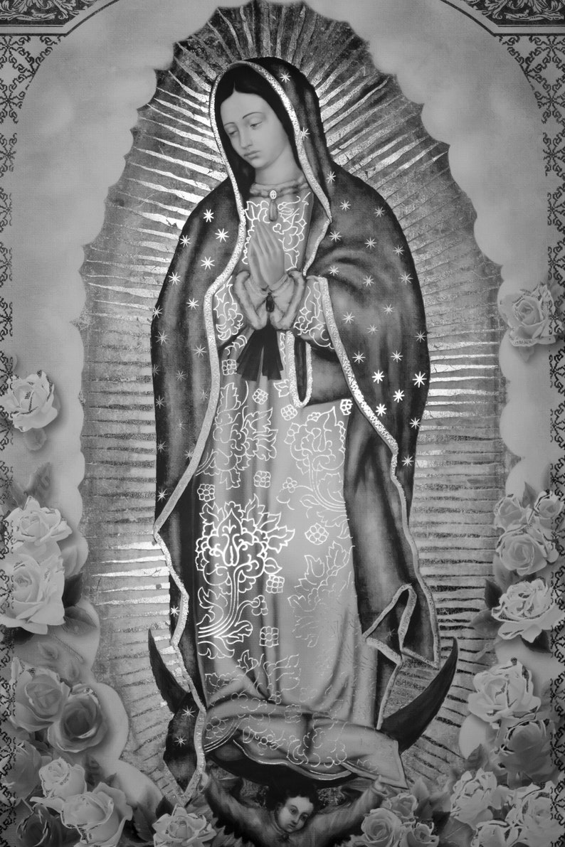 Our Lady of Guadalupe High Resolution Digital Downloads Multiple Sizes image 4