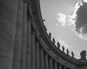 Columns at St. Peters Piazza, Rome - Instant download