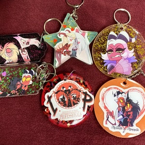 This Hazbin a Helluva keychain listing!
