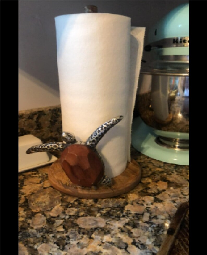 Turtle Paper Towel Holder Etsy