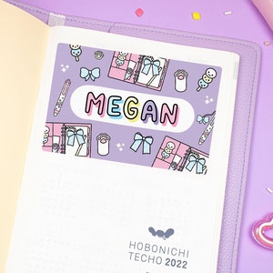 Custom Planner Label This Planner Belongs To, Full Page Sticker Planner Decoration, Cute Stationery Sticker, Personalize Name or Keep Blank