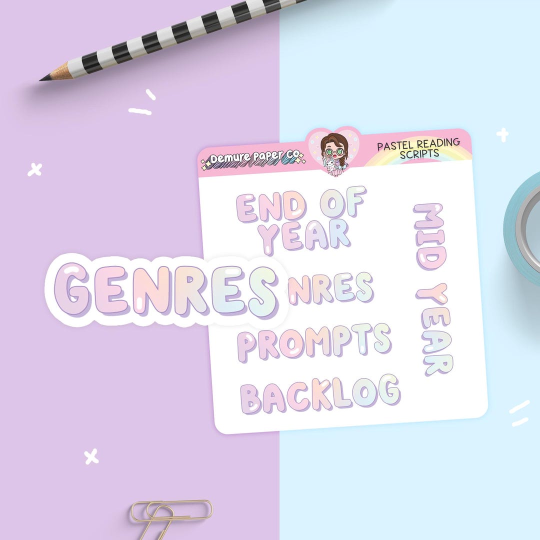 Reading Journal Scripts, Cute Pastel Bubble Letters, Functional Planner ...