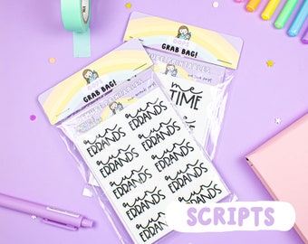OOPS GRAB BAG Script Planner Sticker Sheets